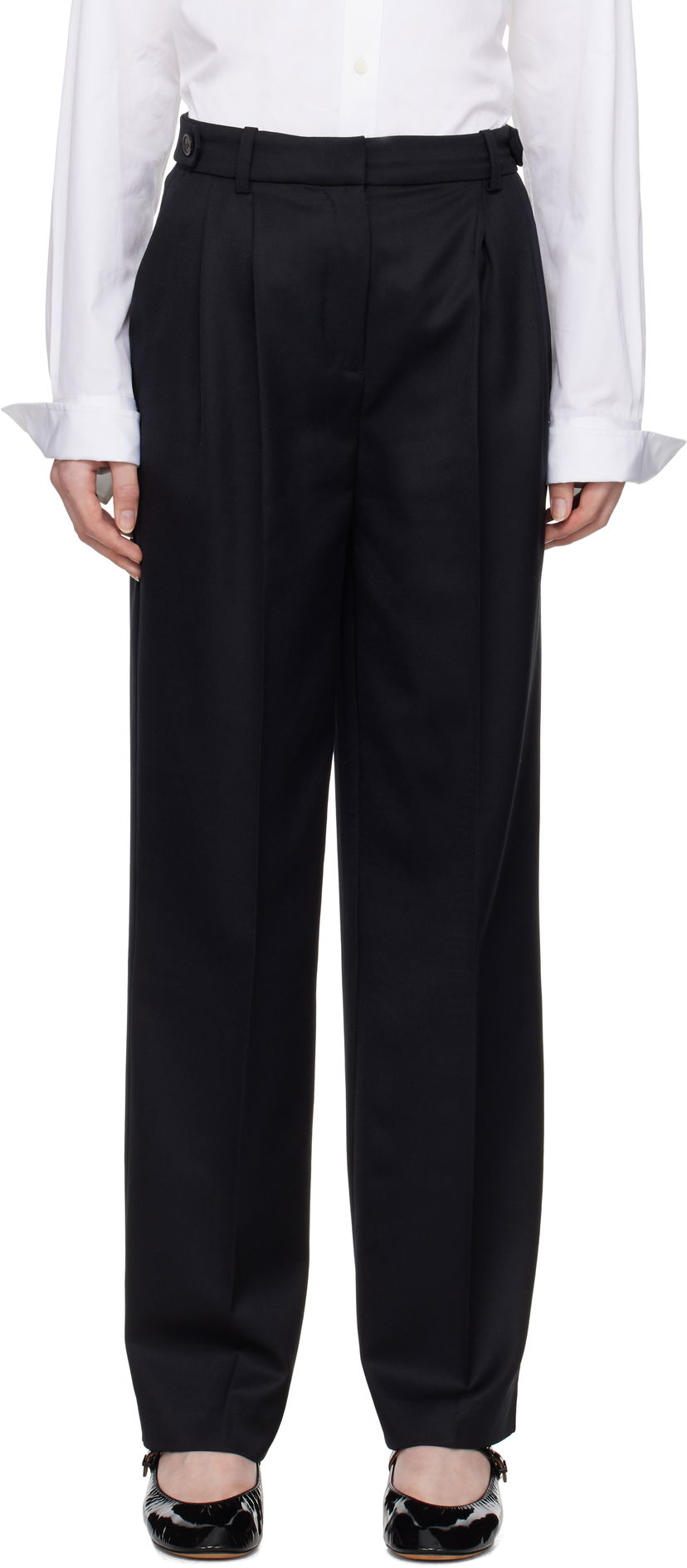 Byxor A.P.C. A.P.C. Joseon Pleated Trousers Svart | WOAPO-F08475