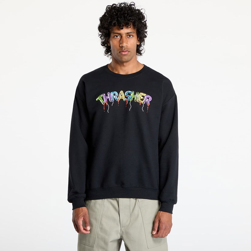 Sweatshirt Thrasher Thrasher Balloons Crewneck Sweatshirt Svart | 145695