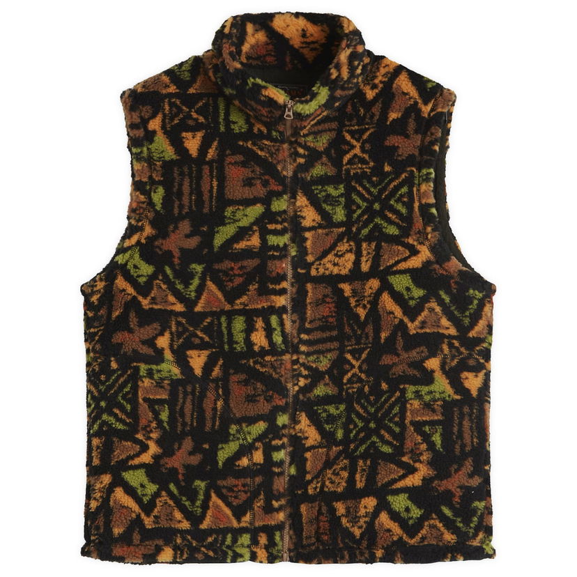 Väst BEAMS Beams Plus Stand Collar Fleece Zip Vest Flerfärgad | 3806-0114-791-90