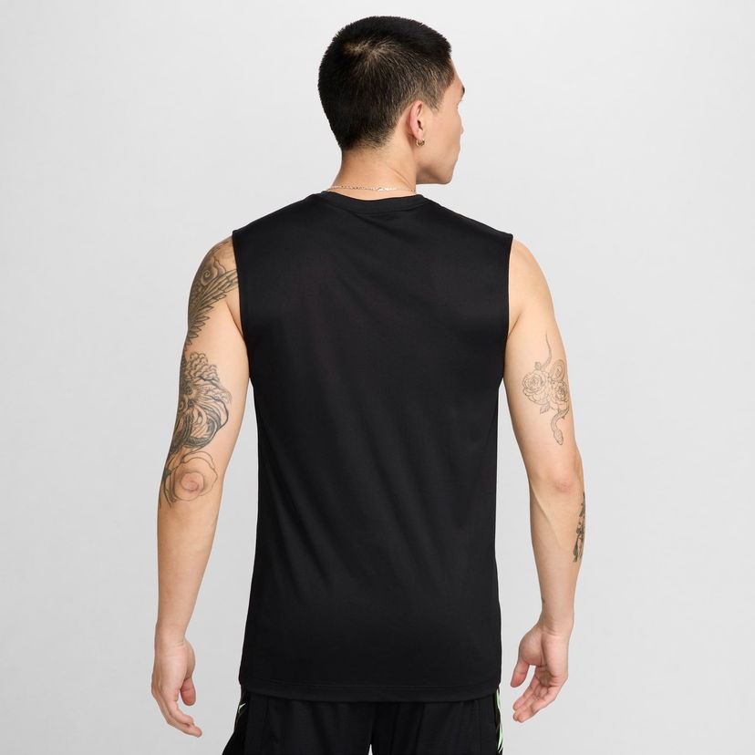 Linne Nike Sleeveless Basketball T-Shirt Svart | FV8401-010