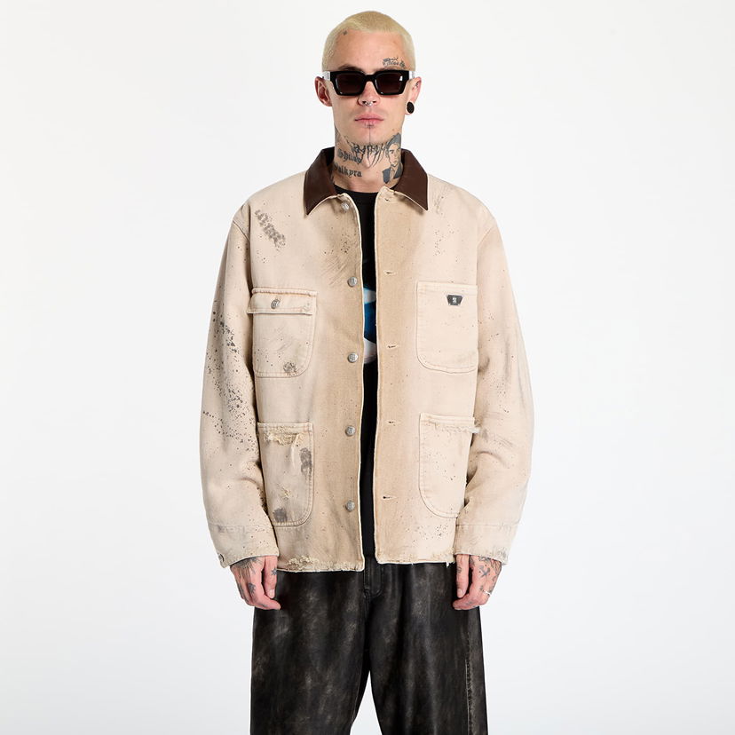 Jacka MISBHV Marfa Twill Work Jacket Beige | 251M418