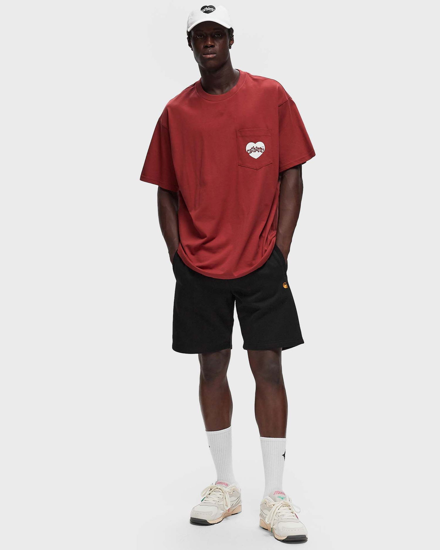 T-shirt Carhartt WIP Amour Pocket Röd | I033675.2AGXX, 1