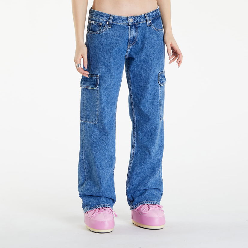 Cargo byxor CALVIN KLEIN Jeans Extreme Low Rise Baggy Jeans Denim Medium Blå | J20J223688 1A4