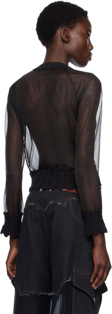 Sweater Andersson Bell Andersson Bell Sheer Knit Cardigan Svart | atb1327w, 2