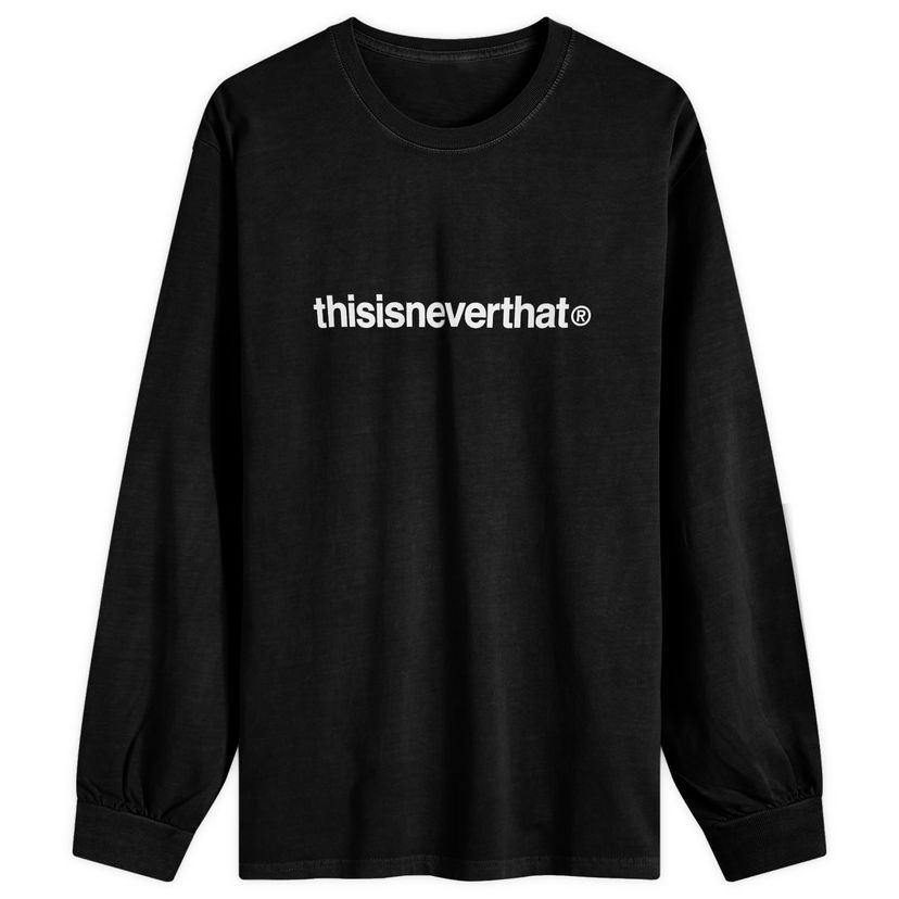 T-shirt thisisneverthat T-Logo Long Sleeve T-Shirt Svart | TN243TTSLT02-BLK