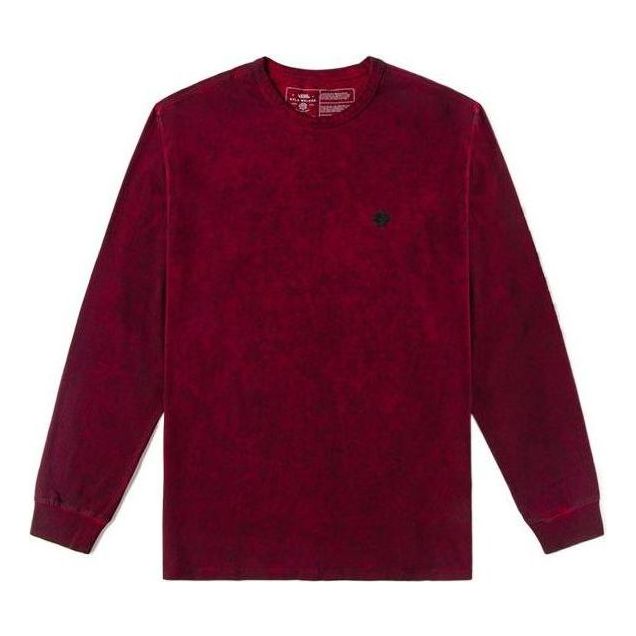 T-shirt Vans Tie-dye Long Sleeve T-shirt Röd | VN0A4S2GCAR, 0