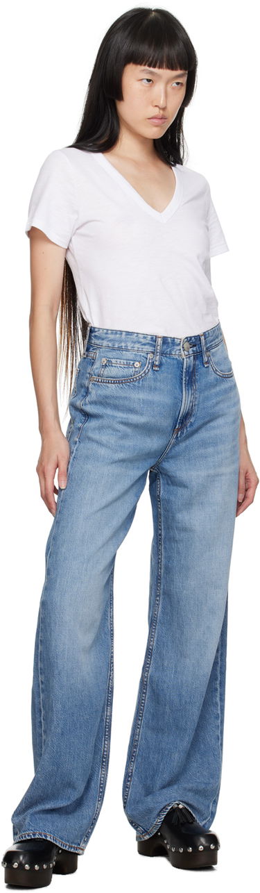 Jeans rag & bone Logan Wide-Leg Jeans Blå | WDD23S2935F2AU, 3