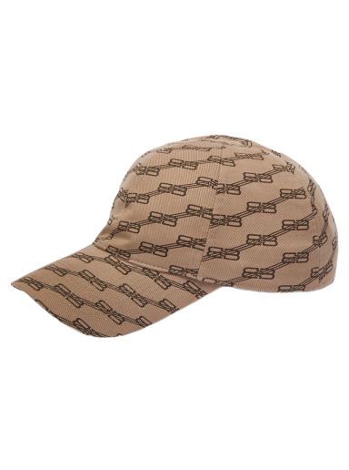 Keps Balenciaga BB Monogram Logo Cap Beige | 704104-410B2-9764
