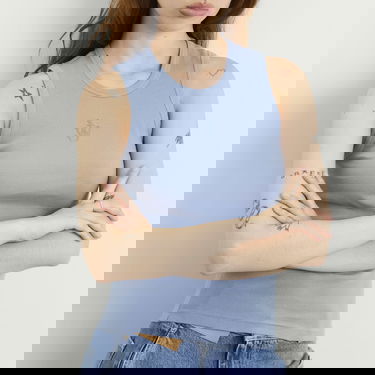 Linne JW Anderson JW Anderson Anchor Embroidery Vest, Size Large Blå | JO0248-PG1717-768, 5