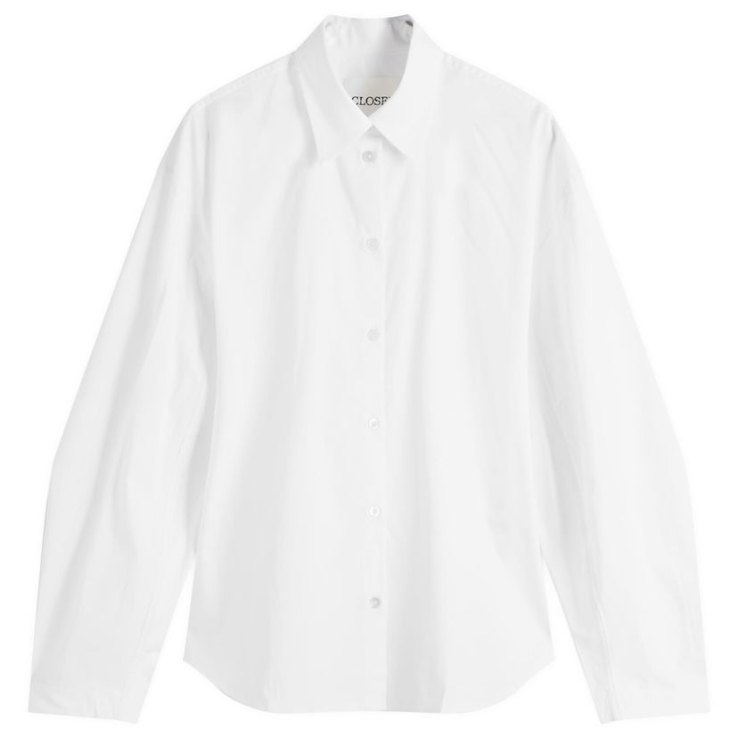 Skjorta CLOSED Closed Pleated Sleeve Shirt, Size X-Small Vit | C94202-25E-22
