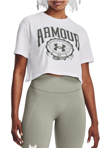 T-shirt Under Armour UA Collegiate Crop Vit | 1379402-100