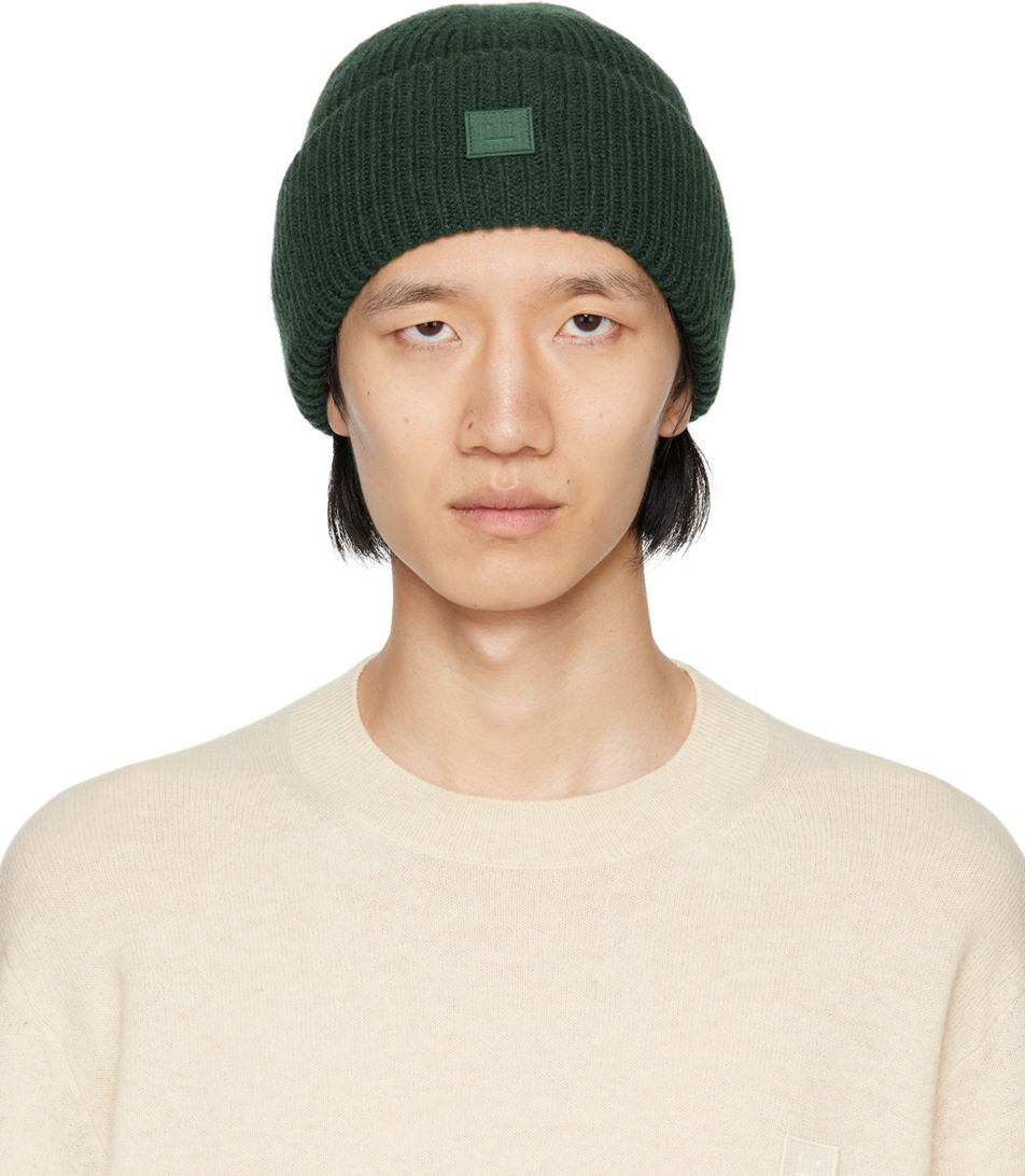 Mössa Acne Studios Small Logo Beanie Grön | C40270-, 0