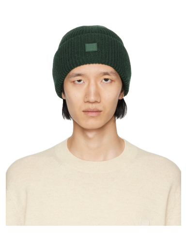 Mössa Acne Studios Small Logo Beanie Grön | C40270-