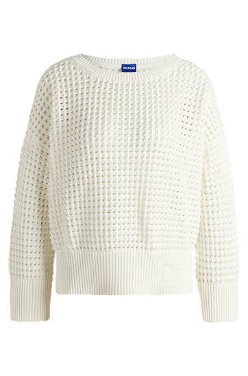 Sweater BOSS Mesh Knit Sweater Vit | 50539390