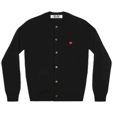 Sweater Comme des Garçons PLAY Mini Heart Cardigan Svart | AZ N079 051 1, 0