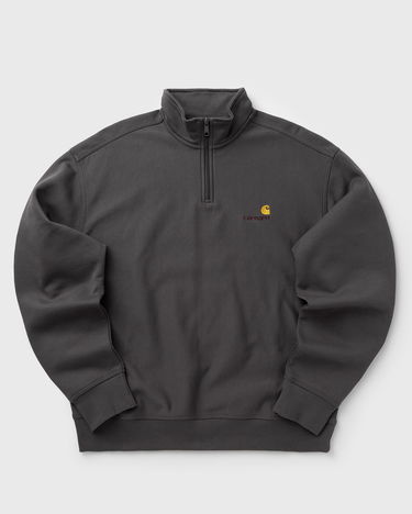 Sweatshirt Carhartt WIP Half Zip American Script Sweatshirt Grå | I027014-33C.XX, 0