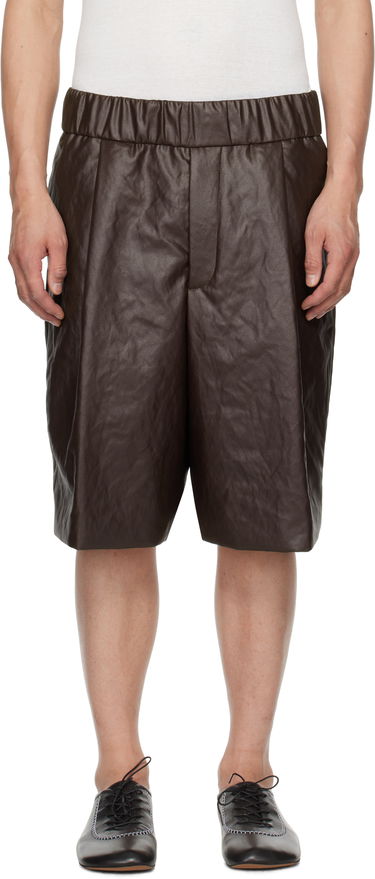 Shorts Dries Van Noten Dries Van Noten Pleated Shorts Brun | 251-020952-1502, 0