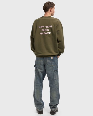 Sweatshirt Drôle de Monsieur Slogan Sweatshirt Grön | I-SW149-CO127-KK, 2