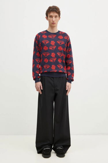 Sweater BILLIONAIRE BOYS CLUB Diamonds & Dollars Knitted Jumper Blå | B24223, 4