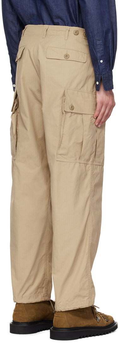 Cargo byxor BEAMS BEAMS PLUS Military Cargo Pants Beige | 3824-0081-803, 2