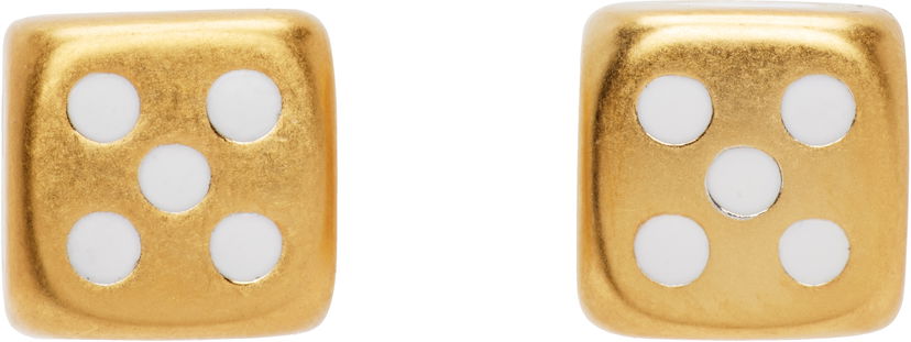 Örhängen VEERT VEERT 'The Dice' Gold-Tone Earrings Gul | OR03PL