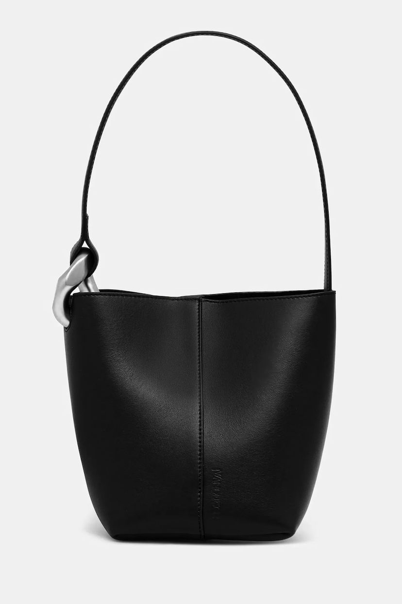 Handväska JW Anderson JW Anderson The Jwa Corner Small Bucket Bag Svart | HB0741.LA0232