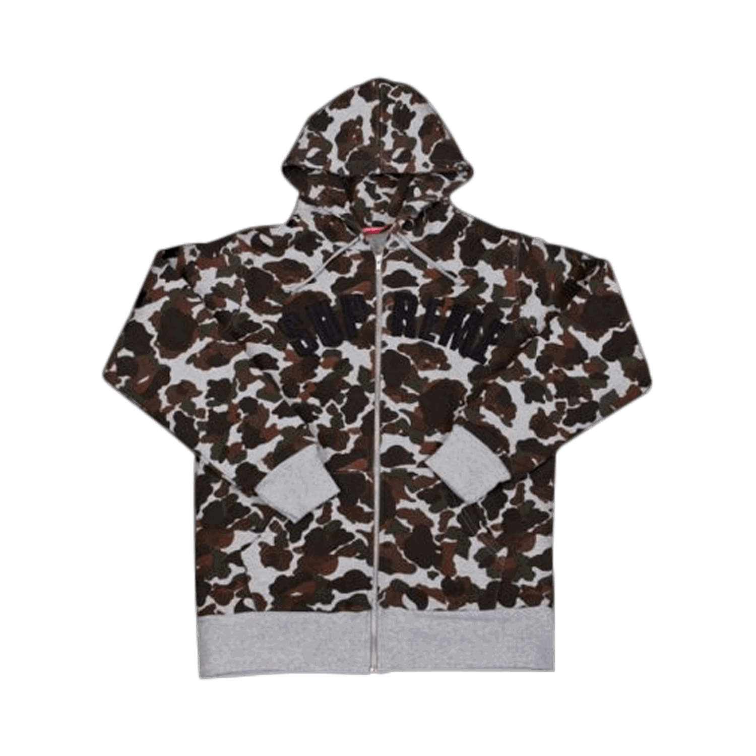 Sweatshirt Supreme Arc Logo Thermal Zip Up Flerfärgad | FW12SW7 CAMO, 0