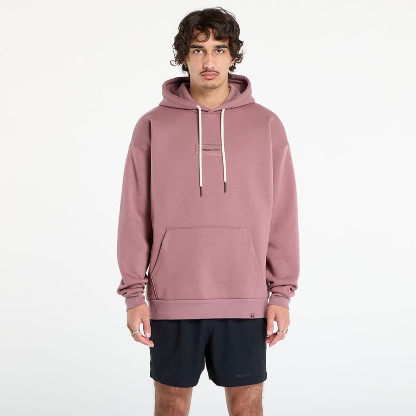 Sweatshirt Under Armour Project Rock Icon Hoodie Rosa | 6006245-651
