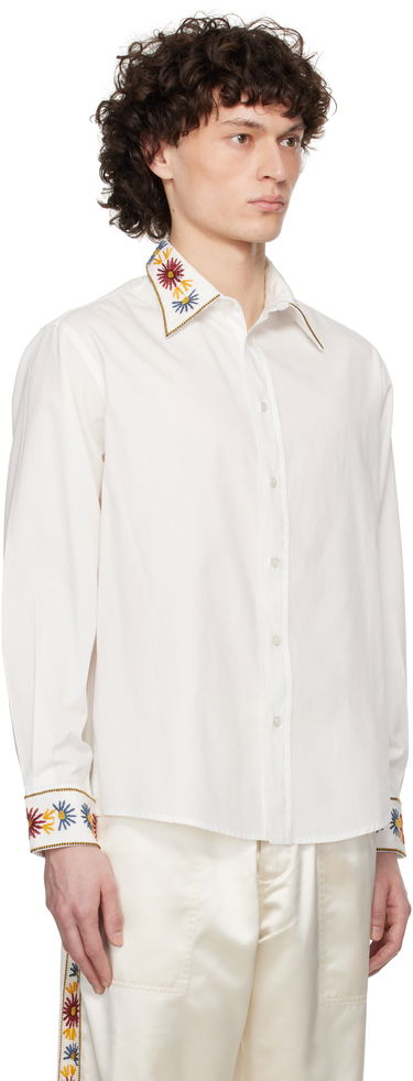 Skjorta Bode Bode Candyfloss Embroidered Shirt Vit | MRS25SH003, 1