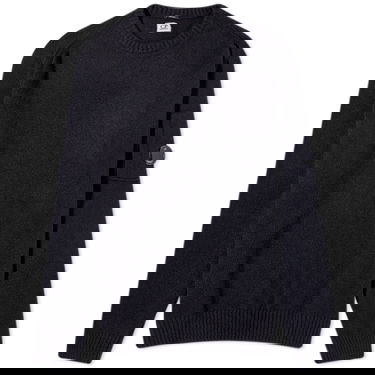 Sweater C.P. Company Fleece Knit Crewneck Mörkblå | 15CMKN197A-006170A-888, 0