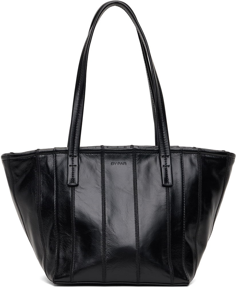 Tygpåse BY FAR Patchwork Bar Leather Tote Svart | MWBTT002LL002BK001PA