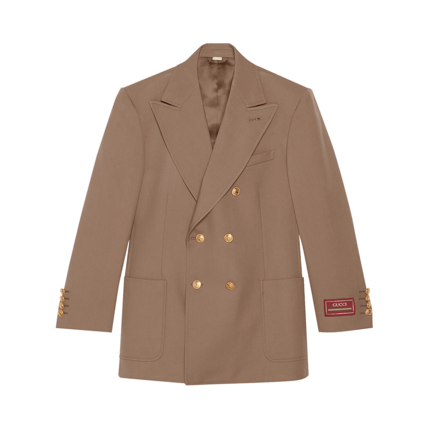Rockar Gucci Wool Double Breasted Coat Beige | 685870 Z568J 2052, 0