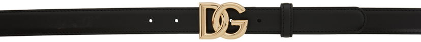 Bälten Dolce & Gabbana Black Logo Belt Svart | BE1447AW576