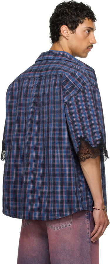 Skjorta Martine Rose Martine Rose Lace Overshirt Blå | 478WS28527, 2