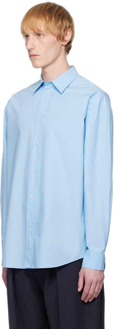 Skjorta The Row The Row Miller Button-Up Shirt Blå | 970-W2567, 3