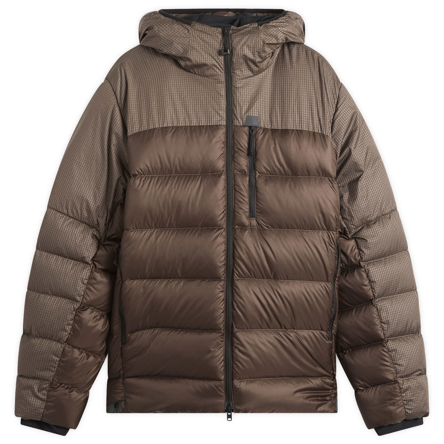 Pufferjacka The North Face HKE Kalix Grid Pattern Down Hooded Jacket Brun | NF0A8D1Y1OI, 1