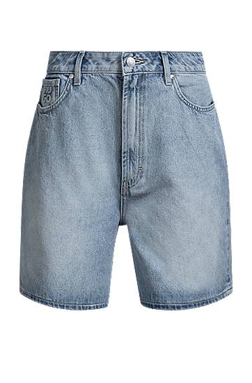 Shorts BOSS Regular Fit Denim Shorts Blå | 50538863