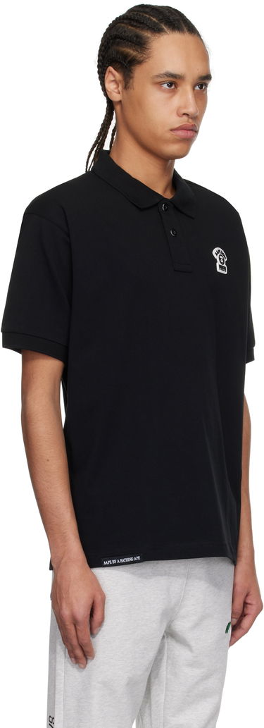 Polotröja AAPE by A Bathing Ape AAPE by A Bathing Ape Main Polo Svart | AAPPOM1662XXNBKX, 1