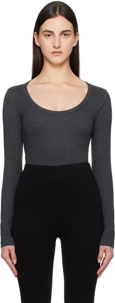 Kropp TOTEME TOTEME Classic Rib Long Sleeve T-Shirt Grå | 251-WRT1060-FB0246, 0