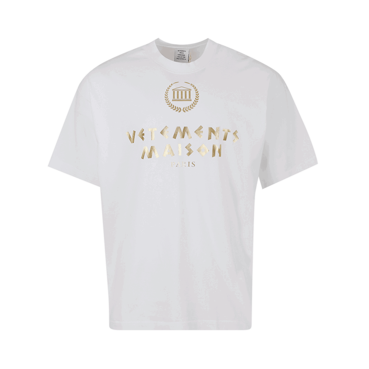 T-shirt VETEMENTS Maison Hotel Casino T-Shirt Vit | UA53TR300W WHIT, 0