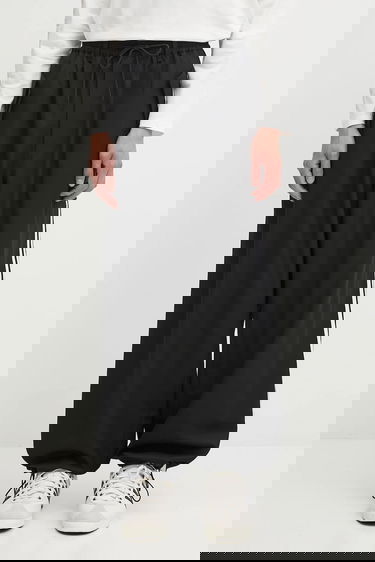 Byxor Y-3 Y-3 Refined Wool Wide-Leg Trousers Svart | JX7275, 3