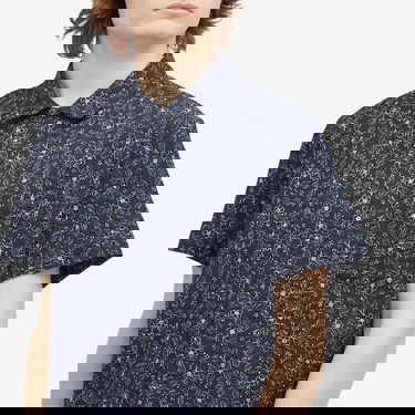 Skjorta YMC Malick Vacation Shirt With Floral Pattern Blå | P2WMQ-40, 5