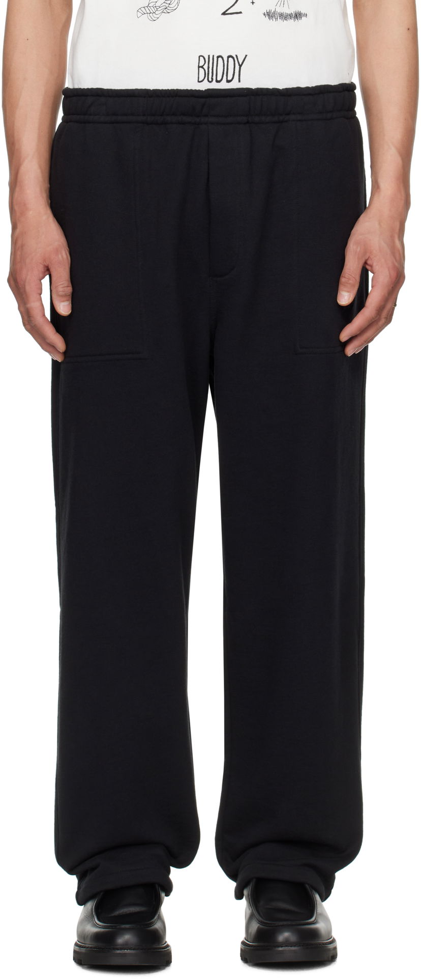 Träningsbyxor Bode Bode Sideline Sweatpants Svart | MRS25CS055