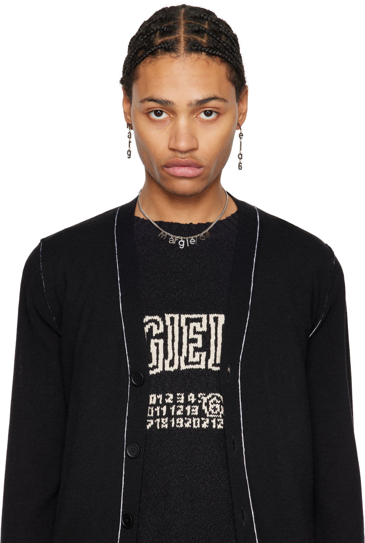 Halsband Maison Margiela MM6 Maison Margiela Letter Logo Chain Necklace Metallisk | SM6UU0069 P7212, 1