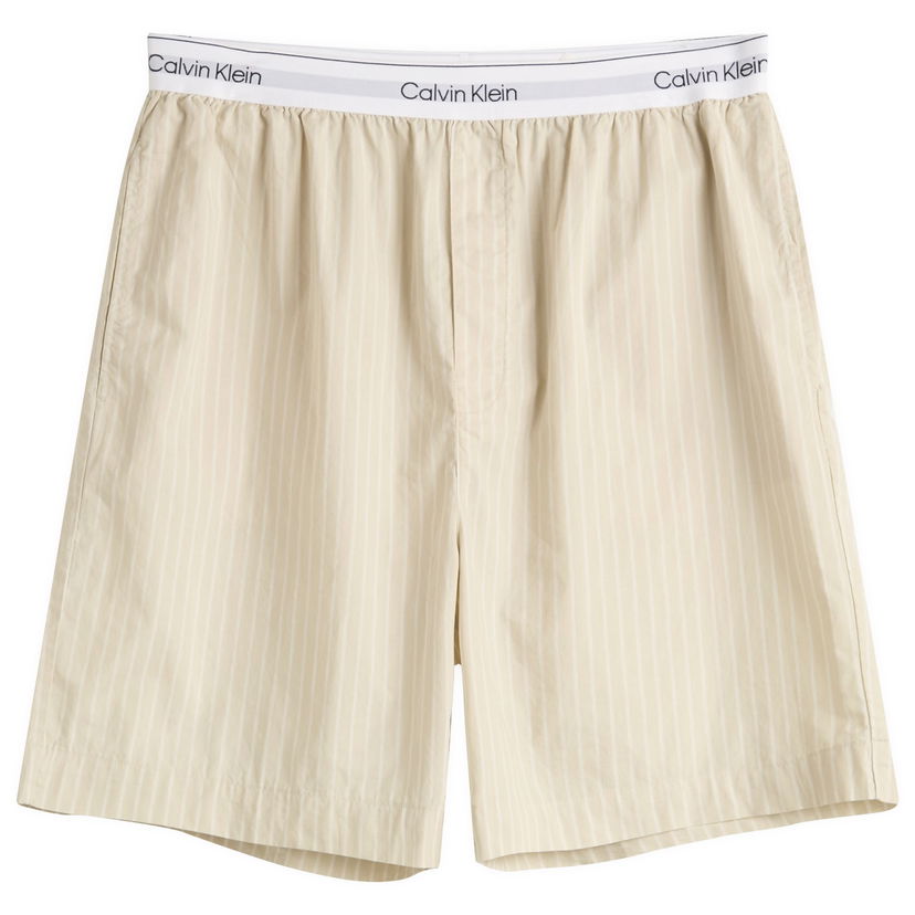 Boxare CALVIN KLEIN Calvin Klein Sleep Shorts, Size Large Beige | LV00NM2832VVY