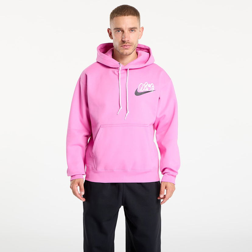 Sweatshirt Nike Solo Swoosh Fleece Hoodie Rosa | IH4293-675