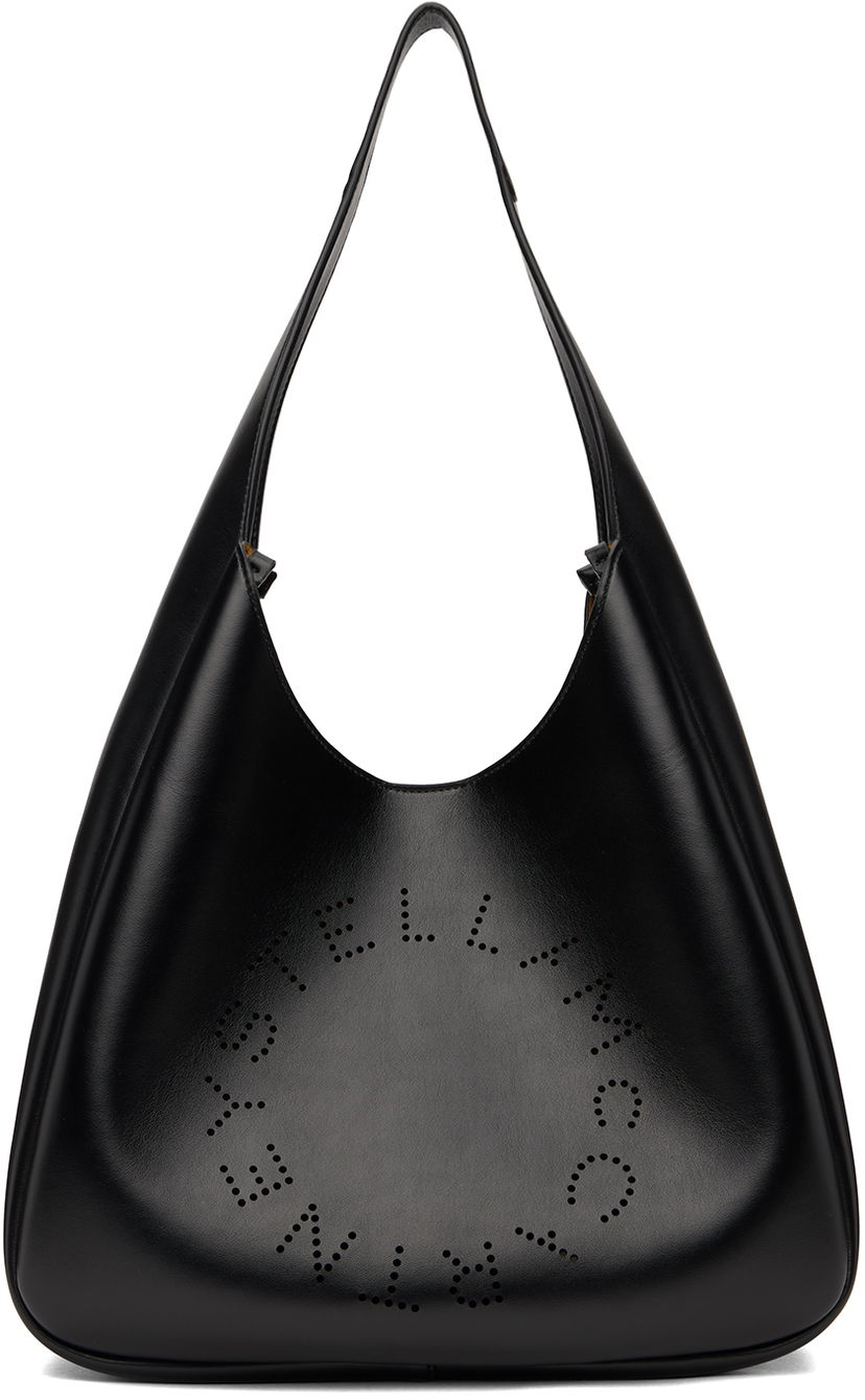 Handväska Stella McCartney Alter Mat Perforated Logo Tote Bag Svart | 7B0102W8542