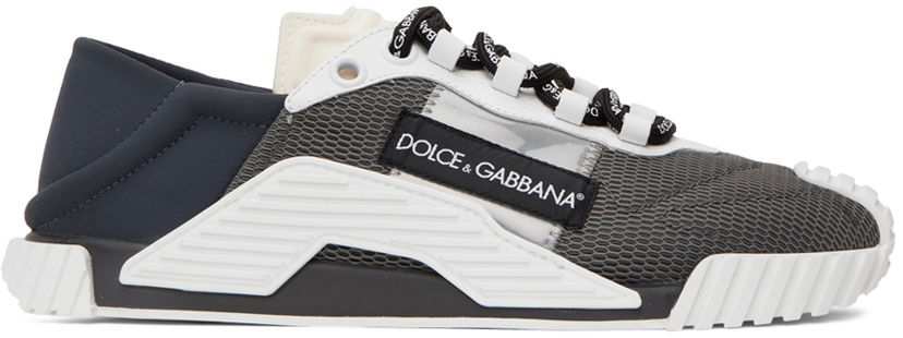 Sneakers och skor Dolce & Gabbana Gray & White NS1 Sneakers Grå | CS1769AJ968