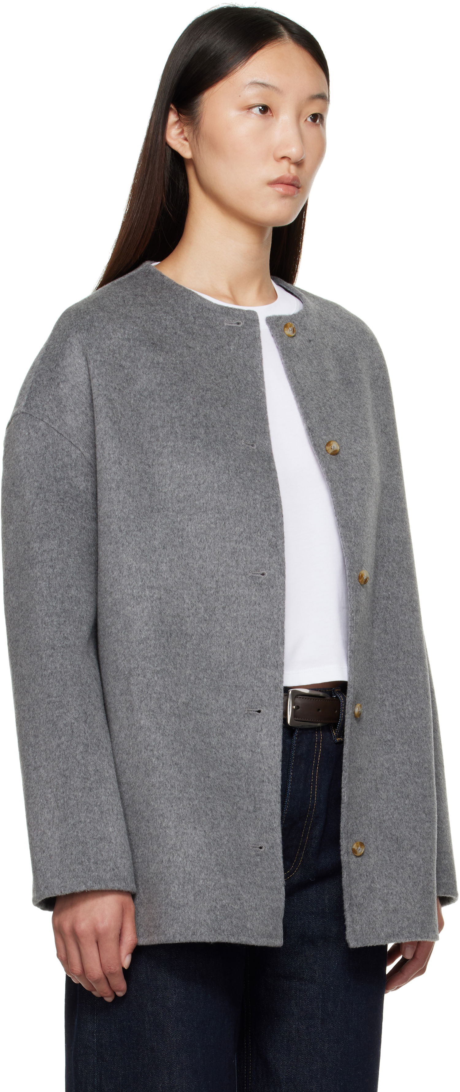 Rockar Loulou de Saison Loulou de Saison Dunne Wool Short Coat Grå | DUNNE, 1