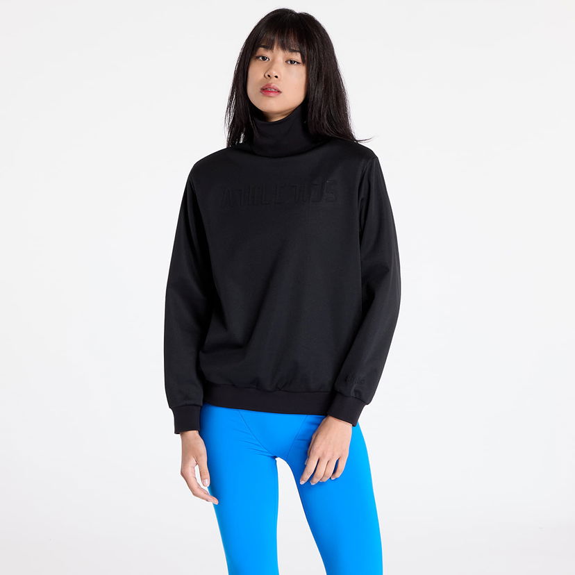 Sweatshirt adidas Originals Sweatshirt adidas x Fear Of God Athletics Womens Mock Neck Pullover Black S Svart | IT1922